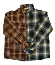 Load image into Gallery viewer, Color Split Flannel Shirt
